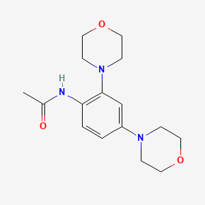 molecular formula C16H23N3O3 B5813159 N-(2,4-dimorpholin-4-ylphenyl)acetamide 