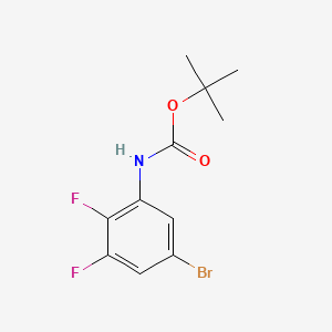 molecular formula C11H12BrF2NO2 B581316 tert-Butyl (5-bromo-2,3-difluorophenyl)carbamate CAS No. 1150114-27-4