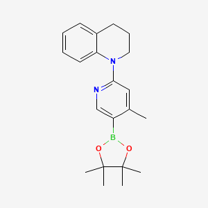 1-(4-Methyl-5-(4,4,5,5-tetramethyl-1,3,2-dioxaborolan-2-yl)pyridin-2-yl)-1,2,3,4-tetrahydroquinoline