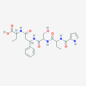 molecular formula C₂₅H₃₃N₅O₇ B058133 Asterinin D CAS No. 163136-31-0