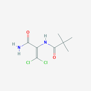 molecular formula C8H12Cl2N2O2 B5813310 N-(3-amino-1,1-dichloro-3-oxoprop-1-en-2-yl)-2,2-dimethylpropanamide 