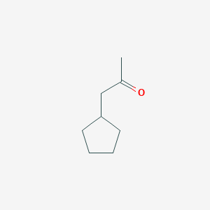 molecular formula C8H14O B058136 2-Propanone, 1-cyclopentyl- CAS No. 1122-98-1