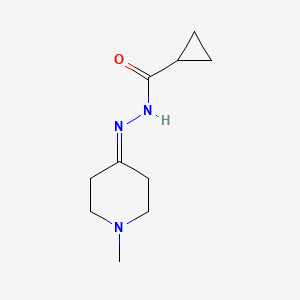 molecular formula C10H17N3O B5813605 N'-(1-methylpiperidin-4-ylidene)cyclopropanecarbohydrazide 