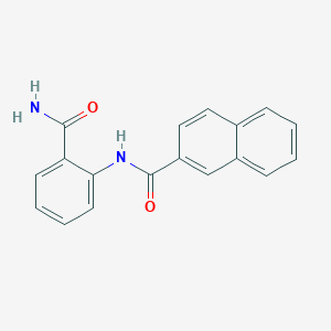molecular formula C18H14N2O2 B5813653 N-(2-carbamoylphenyl)naphthalene-2-carboxamide 