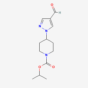 Isopropyl 4-(4-formylpyrazol-1-yl)piperidine-1-carboxylate