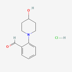 2-(4-Hydroxypiperidin-1-YL)benzaldehyde hydrochloride