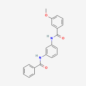 molecular formula C21H18N2O3 B5813780 N-(3-benzamidophenyl)-3-methoxybenzamide 