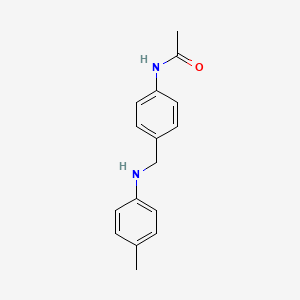 molecular formula C16H18N2O B5813791 N-[4-[(4-methylanilino)methyl]phenyl]acetamide 