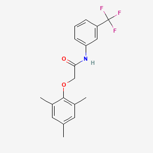 molecular formula C18H18F3NO2 B5813800 N-[3-(trifluoromethyl)phenyl]-2-(2,4,6-trimethylphenoxy)acetamide 