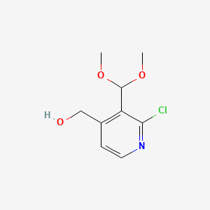 (2-Chloro-3-(dimethoxymethyl)pyridin-4-yl)methanol