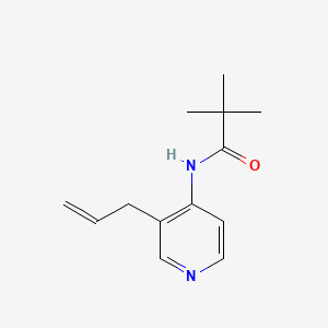 molecular formula C13H18N2O B581384 N-(3-Allylpyridin-4-yl)pivalamide CAS No. 1186311-09-0