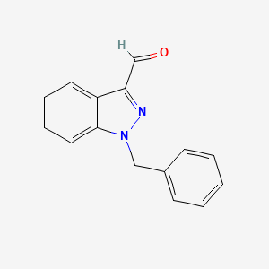 molecular formula C15H12N2O B581387 1-Benzylindazole-3-carbaldehyde CAS No. 1186509-61-4