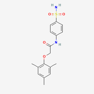 molecular formula C17H20N2O4S B5813878 N-(4-sulfamoylphenyl)-2-(2,4,6-trimethylphenoxy)acetamide 