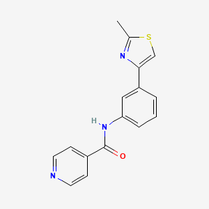 molecular formula C16H13N3OS B5813900 N-[3-(2-methyl-1,3-thiazol-4-yl)phenyl]pyridine-4-carboxamide 