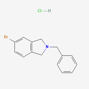 molecular formula C15H15BrClN B581393 2-Benzyl-5-bromoisoindoline hydrochloride CAS No. 1187830-70-1