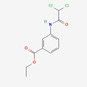 molecular formula C11H11Cl2NO3 B5814042 Ethyl 3-[(2,2-dichloroacetyl)amino]benzoate 