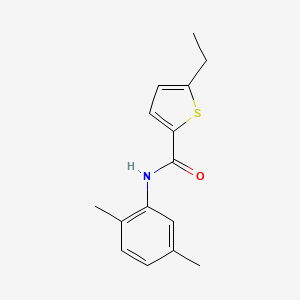 molecular formula C15H17NOS B5814057 N-(2,5-dimethylphenyl)-5-ethylthiophene-2-carboxamide 