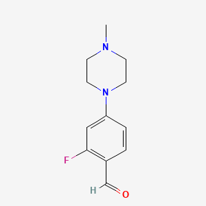 2-Fluoro-4-(4-methylpiperazin-1-YL)benzaldehyde