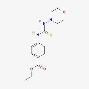 molecular formula C14H19N3O3S B5814190 Ethyl 4-(morpholin-4-ylcarbamothioylamino)benzoate CAS No. 6195-66-0