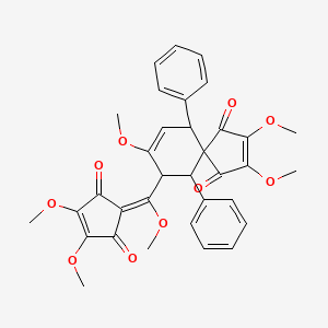 molecular formula C34H32O10 B581423 Bi-linderone CAS No. 1227375-09-8