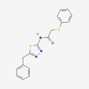 molecular formula C17H15N3OS2 B5814332 N-(5-benzyl-1,3,4-thiadiazol-2-yl)-2-(phenylsulfanyl)acetamide 
