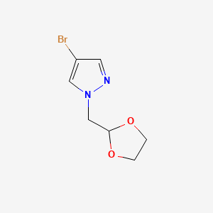 4-Bromo-1-(1,3-dioxolan-2-ylmethyl)pyrazole