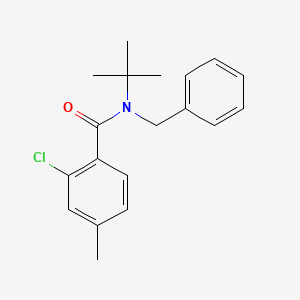 molecular formula C19H22ClNO B5814345 N-benzyl-N-tert-butyl-2-chloro-4-methylbenzamide 