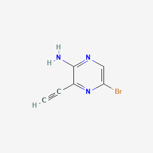 5-Bromo-3-ethynylpyrazin-2-amine