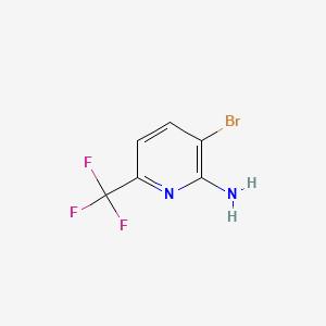 molecular formula C6H4BrF3N2 B581442 3-Bromo-6-(trifluoromethyl)pyridin-2-amine CAS No. 1214361-39-3