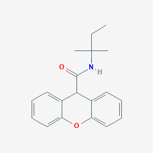 molecular formula C19H21NO2 B5814429 N-(2-methylbutan-2-yl)-9H-xanthene-9-carboxamide 