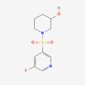 molecular formula C10H13FN2O3S B581444 1-(5-Fluoropyridin-3-ylsulfonyl)piperidin-3-ol CAS No. 1292401-53-6