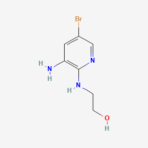 2-[(3-Amino-5-bromopyridin-2-yl)amino]ethanol