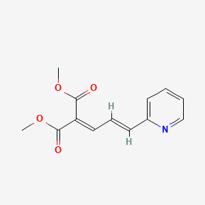 molecular formula C13H13NO4 B5814498 dimethyl 2-[(E)-3-pyridin-2-ylprop-2-enylidene]propanedioate 