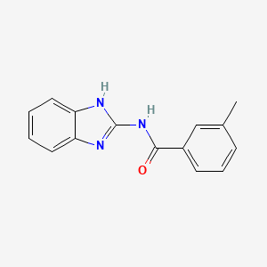 molecular formula C15H13N3O B5814603 N-(1H-1,3-benzodiazol-2-yl)-3-methylbenzamide 