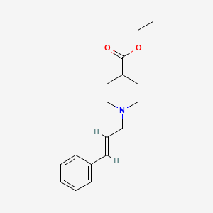 molecular formula C17H23NO2 B5814665 Ethyl 1-cinnamylpiperidine-4-carboxylate 