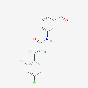 molecular formula C17H13Cl2NO2 B5814769 (2E)-N-(3-acetylphenyl)-3-(2,4-dichlorophenyl)prop-2-enamide 