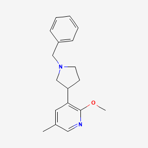 3-(1-Benzylpyrrolidin-3-yl)-2-methoxy-5-methylpyridine