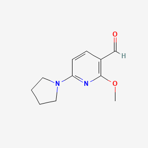 2-Methoxy-6-(pyrrolidin-1-yl)nicotinaldehyde
