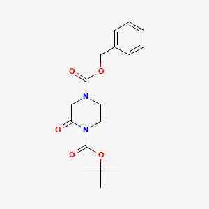 4-Benzyl 1-tert-butyl 2-oxopiperazine-1,4-dicarboxylate