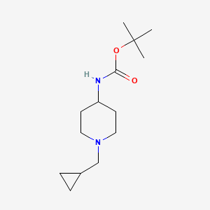 molecular formula C14H26N2O2 B581489 4-(N-BOC-Amino)-1-(cyclopropylmethyl)piperidine CAS No. 1228836-97-2