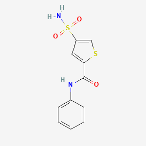molecular formula C11H10N2O3S2 B5814926 N-phenyl-4-sulfamoylthiophene-2-carboxamide 