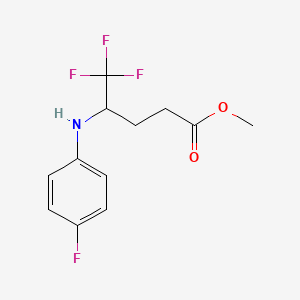 Methyl 5,5,5-trifluoro-4-(4-fluorophenylamino)pentanoate