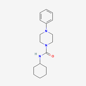 molecular formula C17H25N3O B5814963 N-cyclohexyl-4-phenylpiperazine-1-carboxamide 