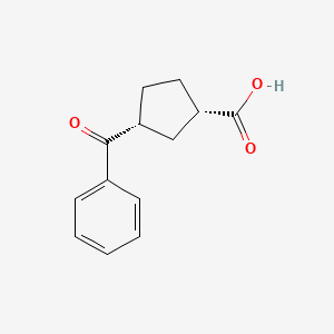(1S,3R)-3-benzoylcyclopentanecarboxylic acid