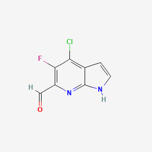 4-Chloro-5-fluoro-1H-pyrrolo[2,3-b]pyridine-6-carbaldehyde