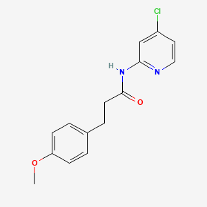 molecular formula C15H15ClN2O2 B5815121 N-(4-chloropyridin-2-yl)-3-(4-methoxyphenyl)propanamide 