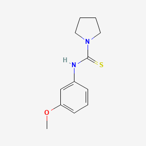 molecular formula C12H16N2OS B5815131 N-(3-methoxyphenyl)pyrrolidine-1-carbothioamide 