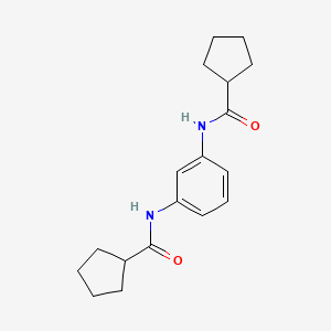 molecular formula C18H24N2O2 B5815153 N,N'-benzene-1,3-diyldicyclopentanecarboxamide 