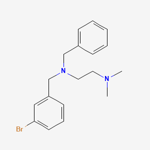 molecular formula C18H23BrN2 B5815196 N'-benzyl-N'-[(3-bromophenyl)methyl]-N,N-dimethylethane-1,2-diamine 