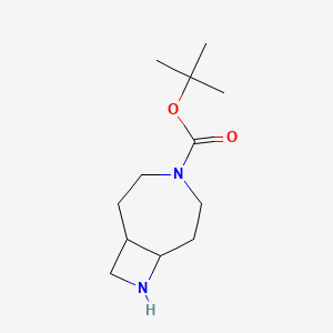 molecular formula C12H22N2O2 B581527 4-Boc-4,8-diazabicyclo[5.2.0]nonane CAS No. 1253790-47-4